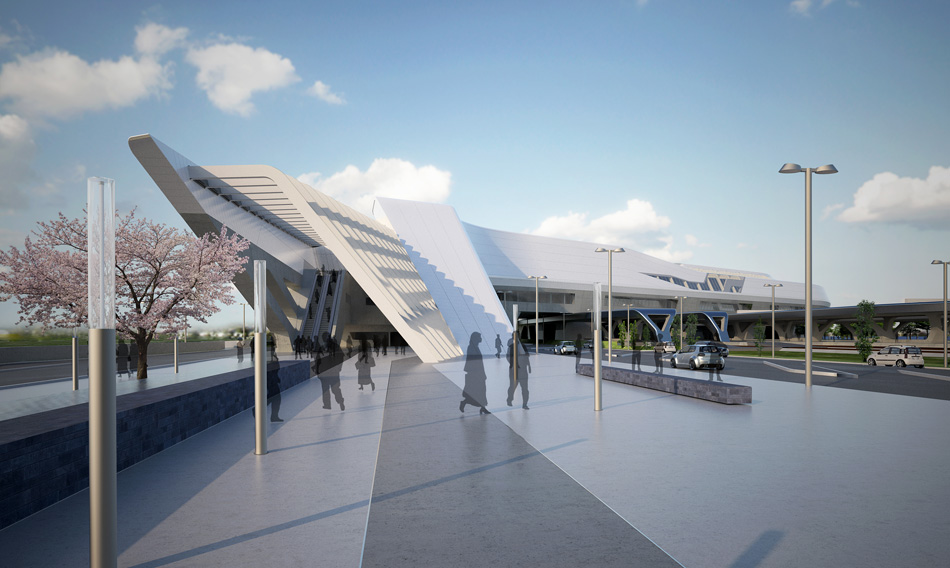zaha hadid architects napoli-afragola high speed train station designboom