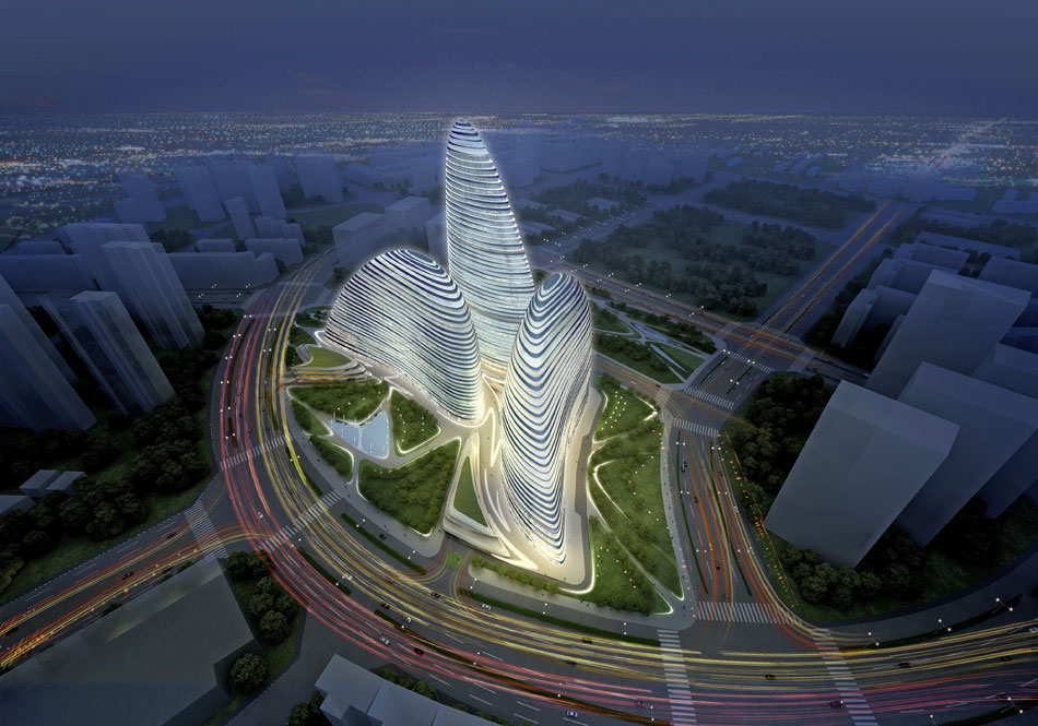 Hadid's Wangjing SOHO in Beijing