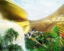 WORKac: assembly hall in libreville, gabon