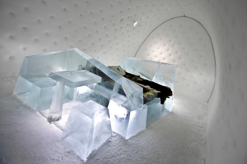 iceberg suite 315 - hotel room carved from ice by wouter biegelaar 
