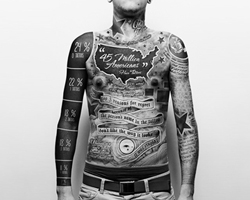 augmented reality GIF tattoo uses RFID chip for viewing