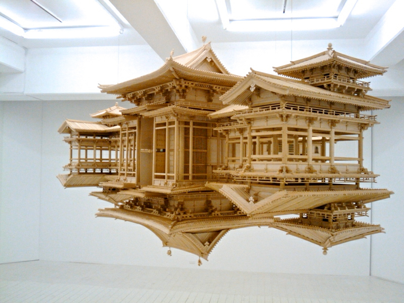 floating reflected temples by takahiro iwasaki