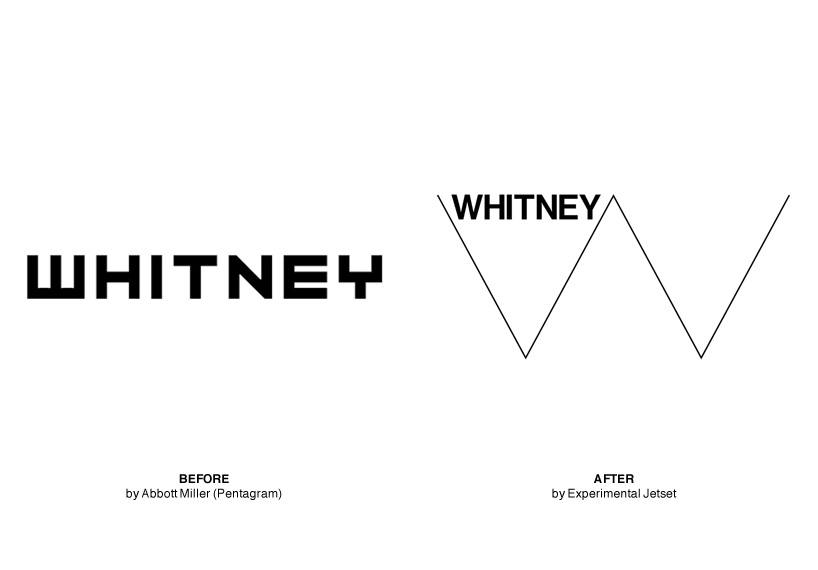 new whitney museum identity by experimental jetset