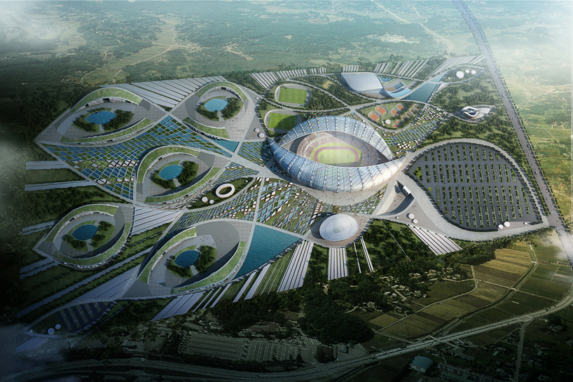 طراحی دهکده المپیک آفریقایی،طراحی فضای ورزشی