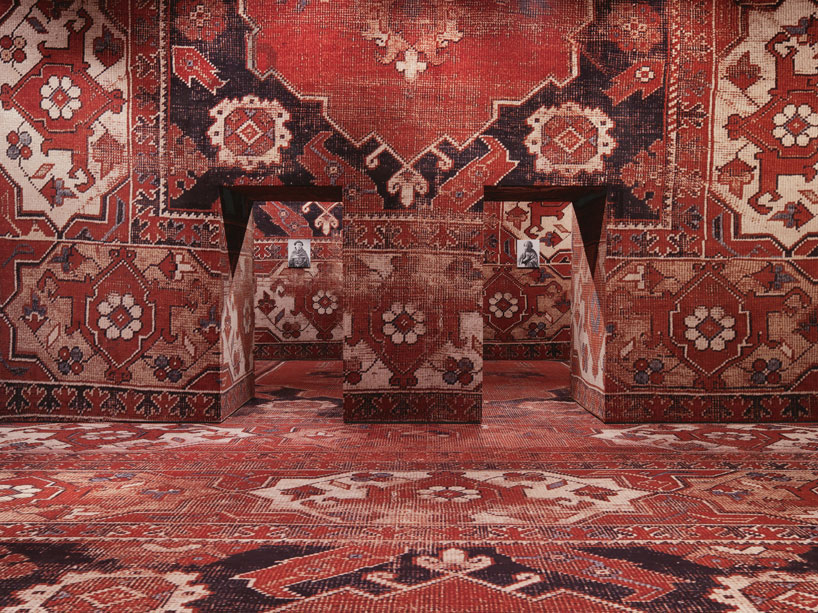 rudolf stingel covers palazzo grassi's interior in carpet