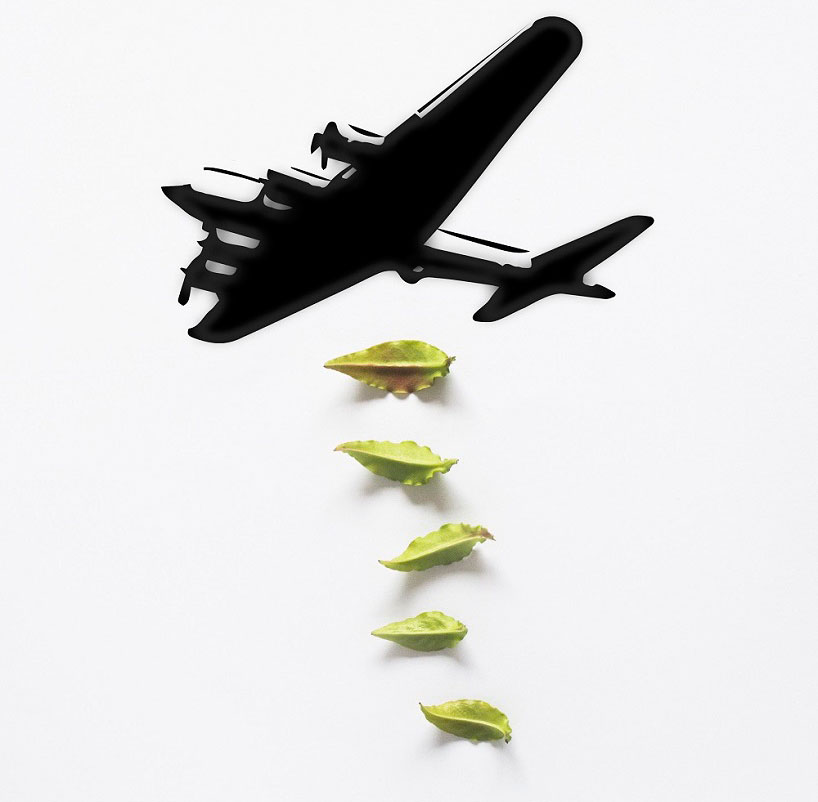 tang chiew ling imagines harmless war with candy + leaves