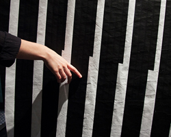 conductive ink creates sound with tactile tapestry