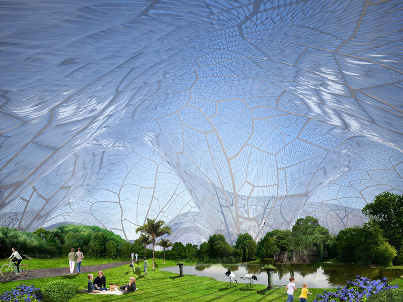 پارک حباب ، ایده معماری برای آلودگی ، طراحی پارک