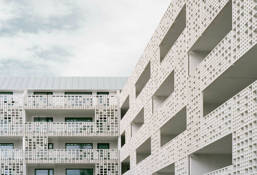 huttunen lipasti pakkanen perforates 3D facade for saukonpaasi housing in helsinki