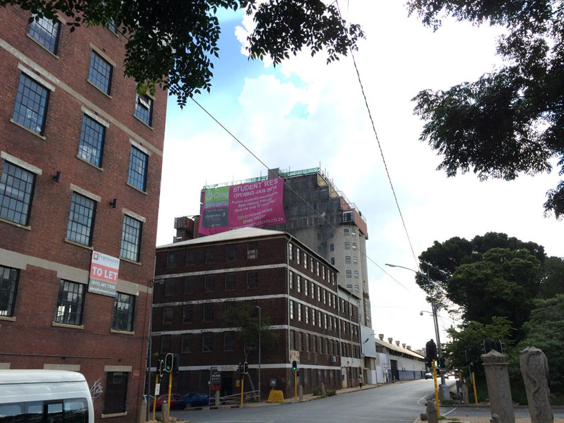 mill junction container residences overlook johannesburg designboom