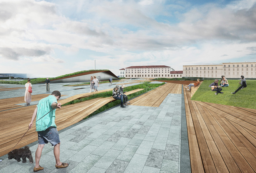 kengo kuma progetto manifattura green innovation factory designboom