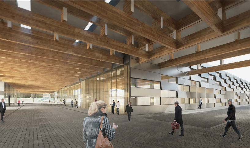 kengo kuma progetto manifattura green innovation factory designboom