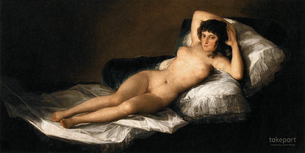 Francisco Goya - Nude Maya (1797–1800)