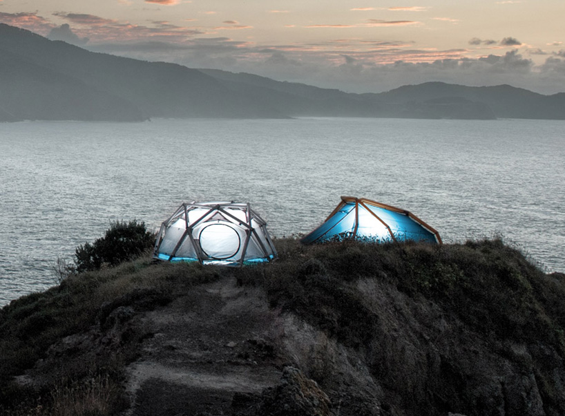 mavericks heimplanet: uma tenda inflável geodésica para condições extremas