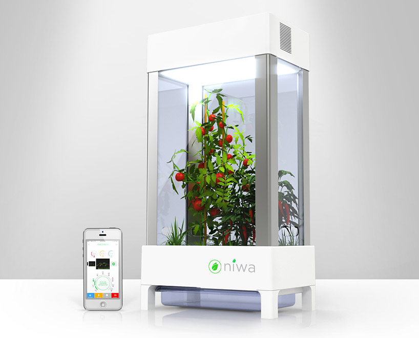 niwa urban garden is smartphonecontrolled for optimal cultivation