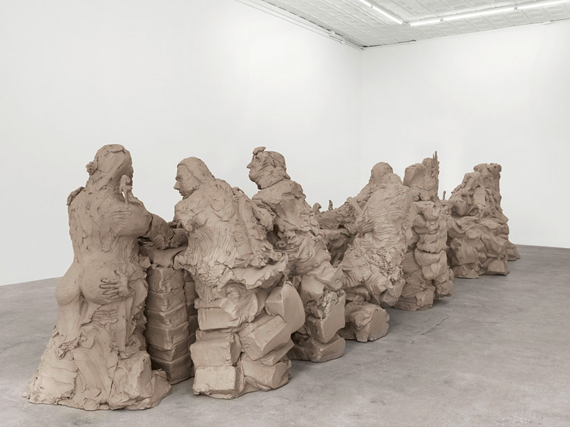 urs fischer exhibits clay works at chase bank in new york
