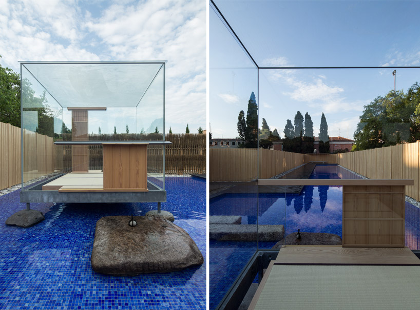 glass tea house mondrian pavilion by hiroshi sugimoto opens in venice