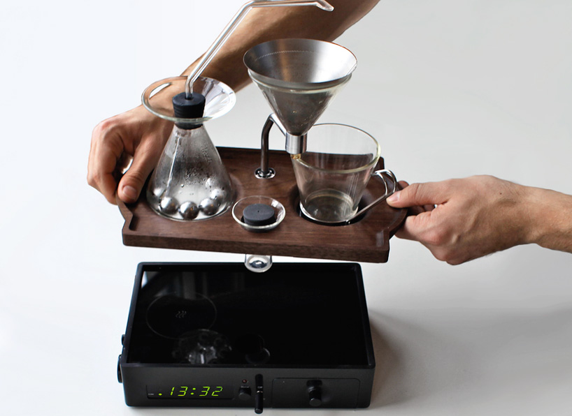 barisieur alarm clock and coffee brewer joshua renouf