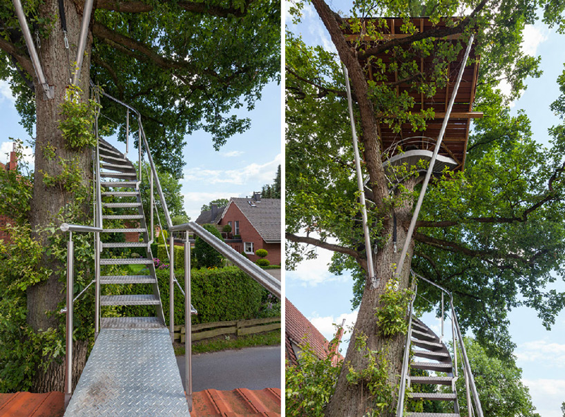 baumraum treehouse halle designboom