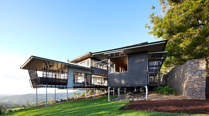 glass house mountain house by bark design in melany, australia