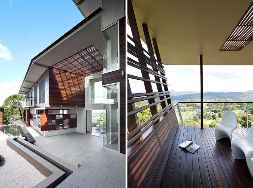 bark design architects maleny glass house mountain house designboom