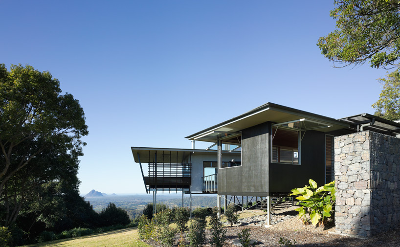 bark design architects maleny glass house mountain house designboom