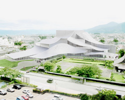 kazuyo sejima plans sculptural tsuruoka city cultural hall in japan