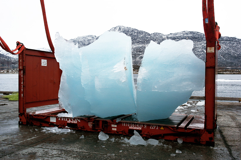olafur eliasson moves 100 tonnes of ice to copenhagen to visualize climate change