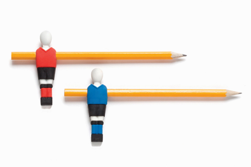 peleg design penball foosball eraser pencil