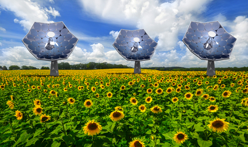 sunflower solar panels provide electricity & heat to remote locations
