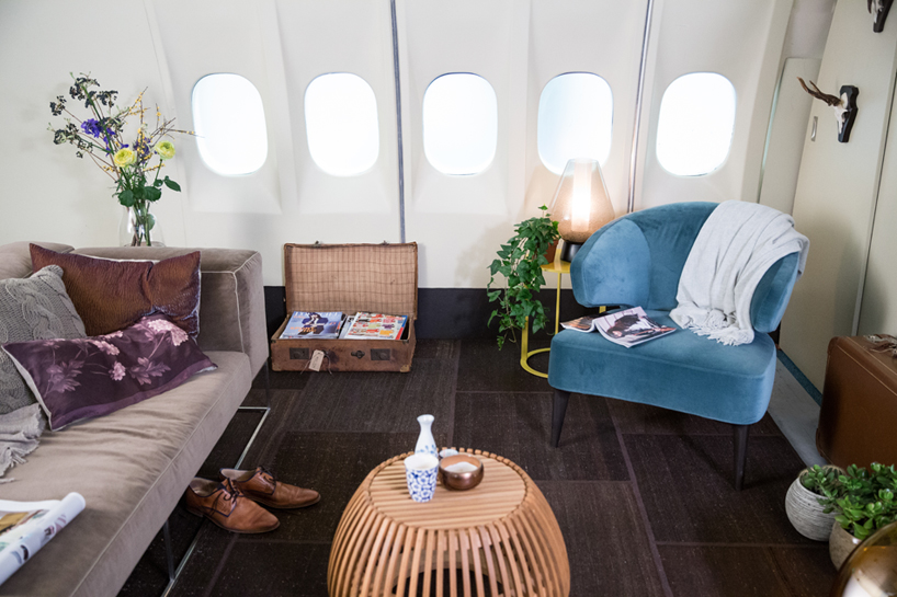 airbnb is offering the chance to spend a night inside a KLM plane...