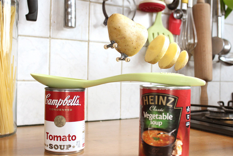 skateboarding fruits veggies by benoit jammes coast through the kitchen