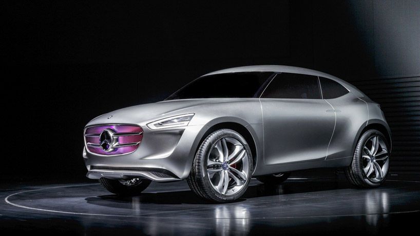 mercedes-benz G-Code vision concept 'multi-voltaic' paint turns into a solar panel  