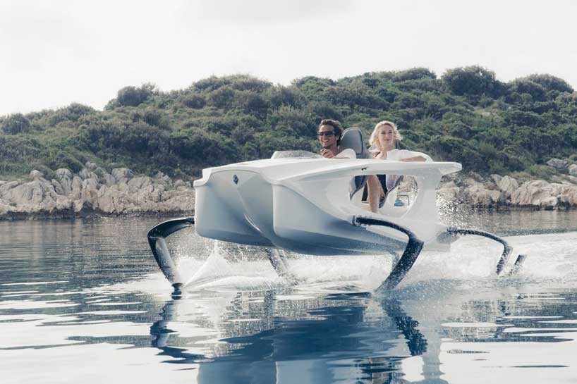 environmentally friendly, electric hydrofoiling quadrofoil watercraft