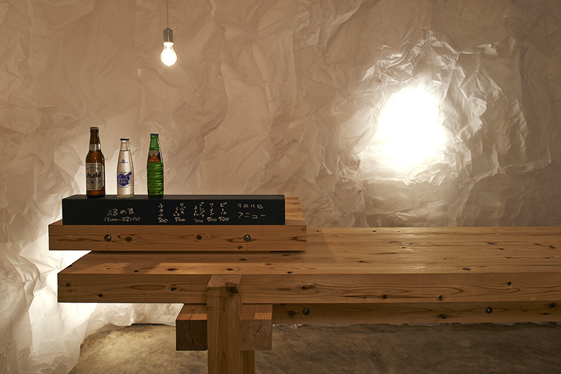 abenoma crumpled tracing paper gallery osaka japan