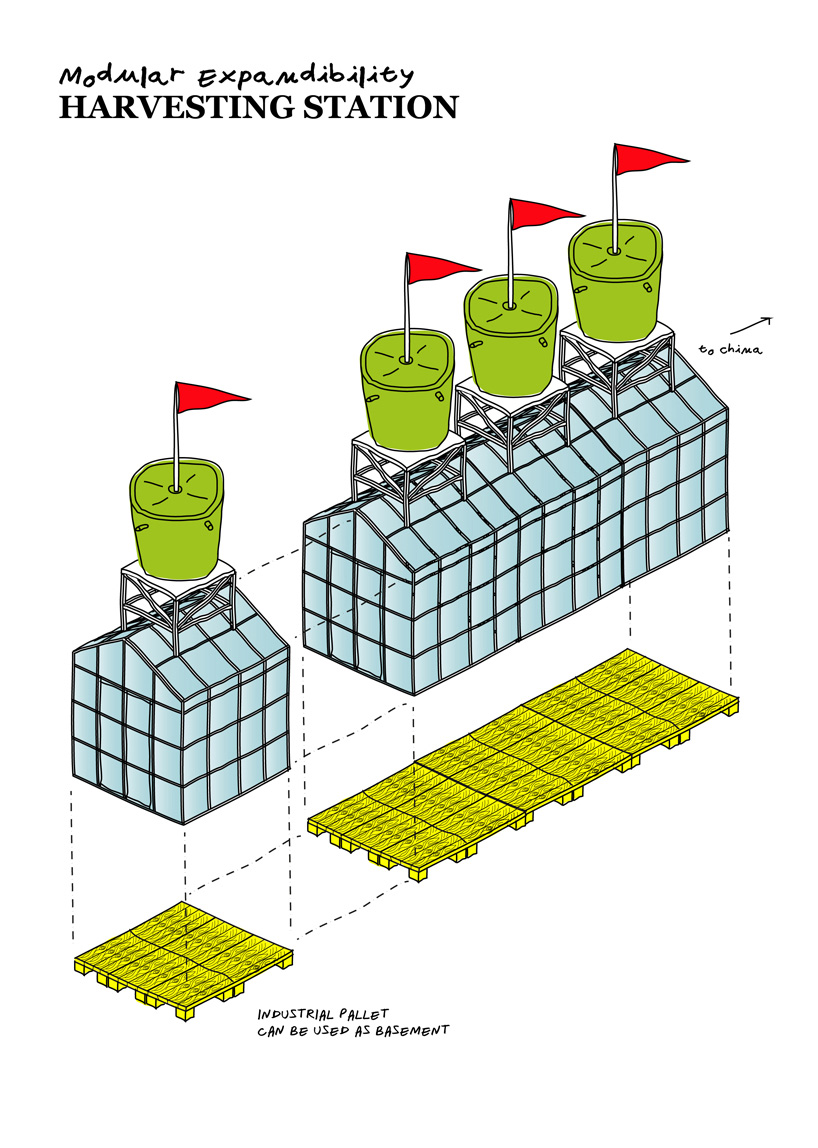 antonio scarponi harvesting station air pollution designboom
