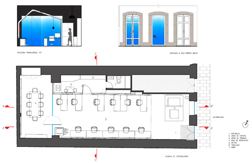 as built coworking space contemporary cabin ferrol spain designboom