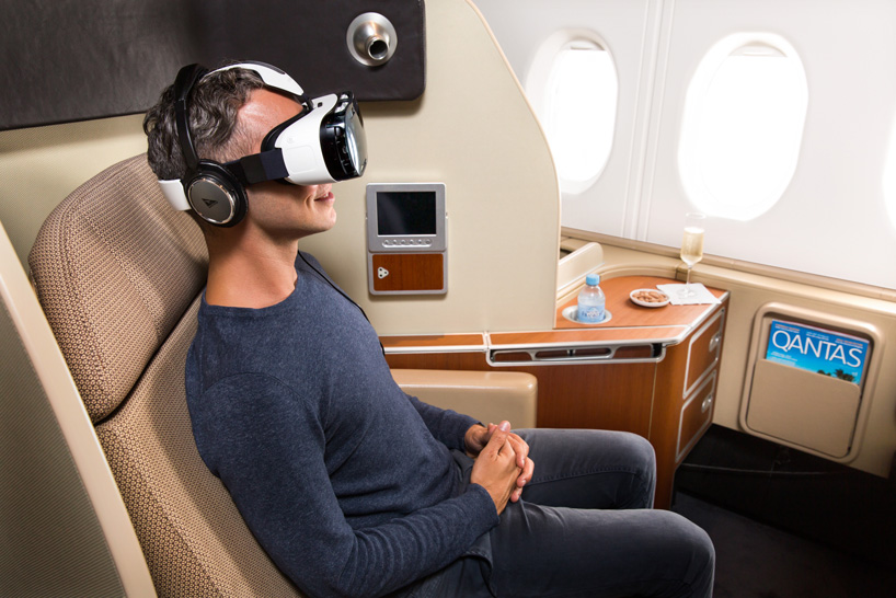 qantas and samsung offer virtual reality experience to airline clients