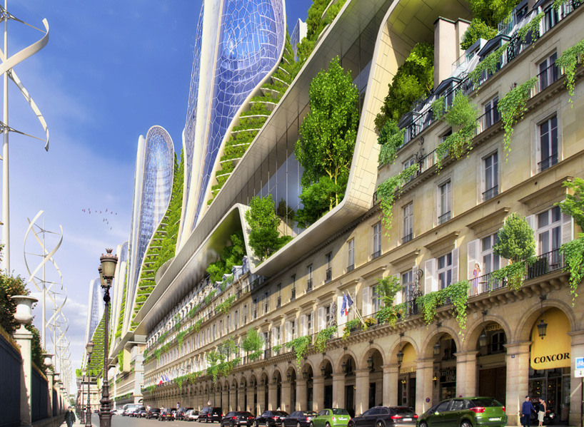 vincent callebaut architectures paris smart city 2050 green towers designboom