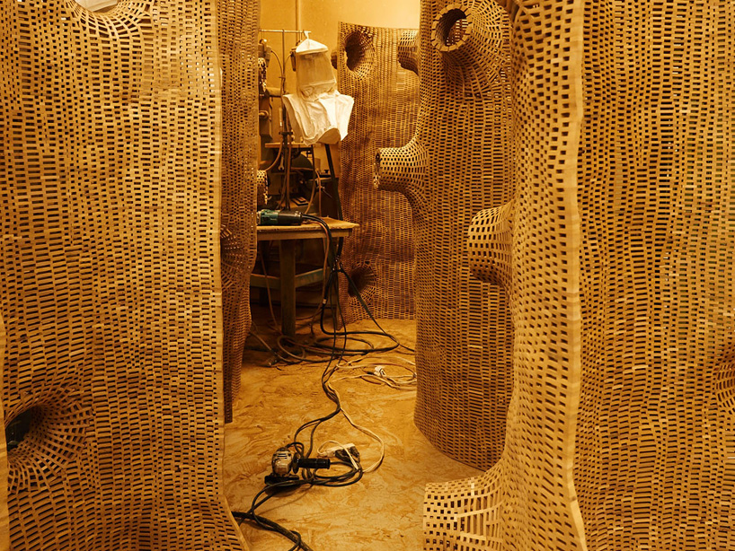 john grade sources sculptural skin sculpture from 85-foot tree cast