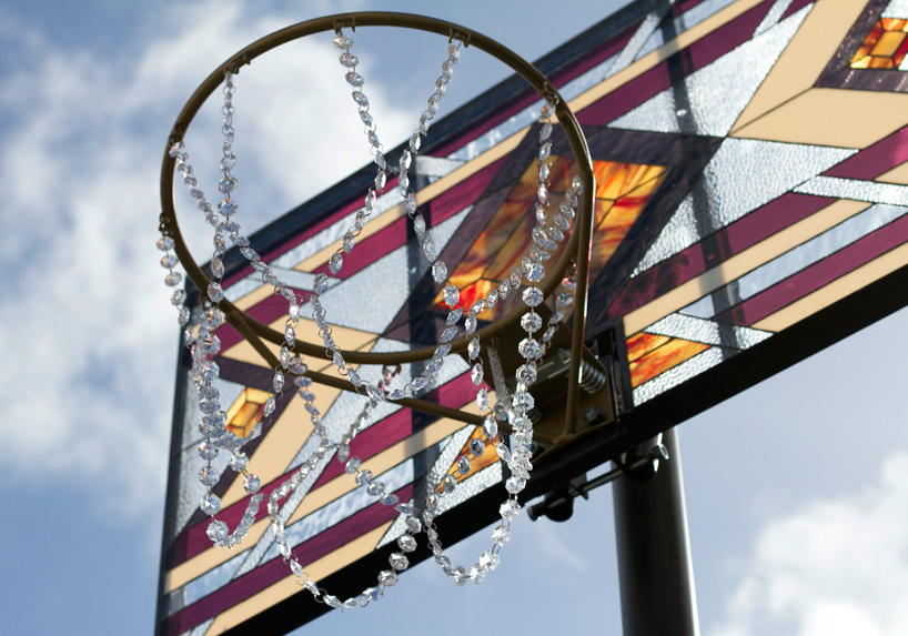 victor solomon's stained glass basketball backboards are 'literally