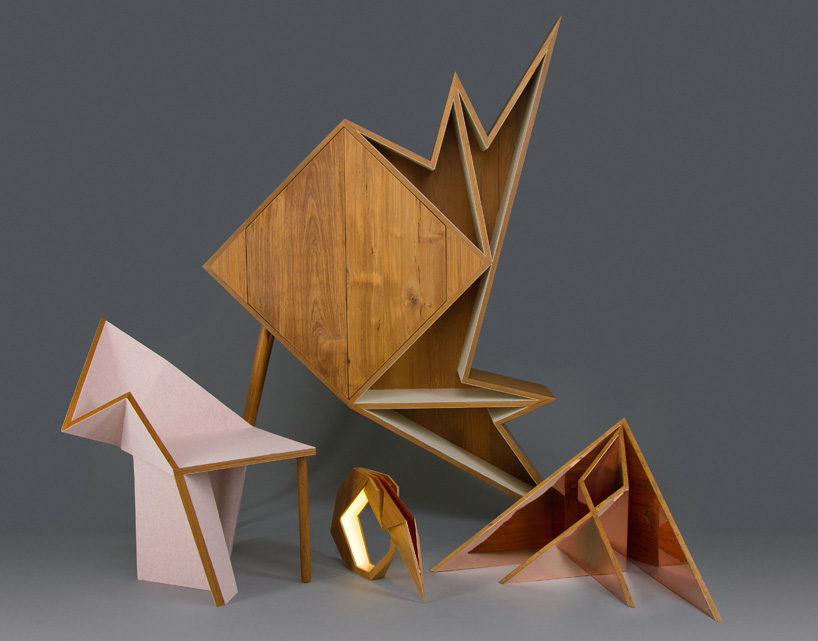 aljoud lootah forms geometric furniture for design days dubai 2015