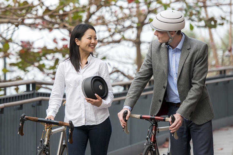 closca design second generation foldable helmet for city cyclists