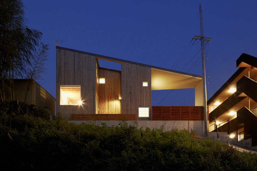 roote architects flame house toyota city japan designboom 