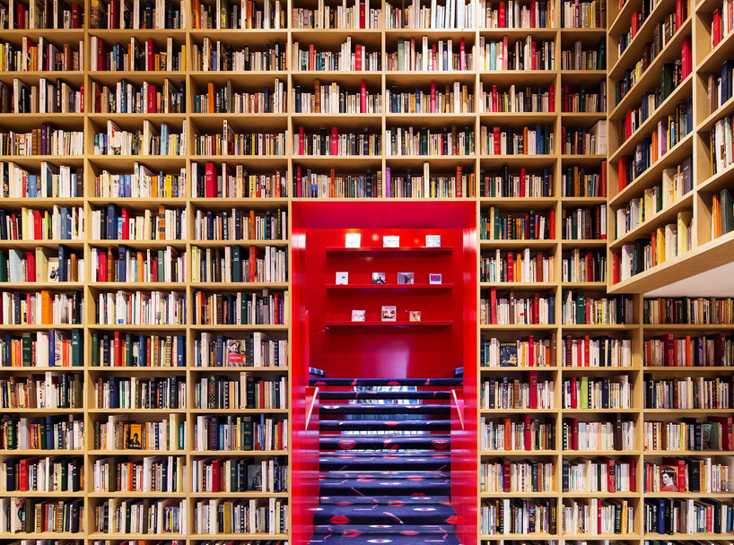 sonia rykiel's café-cum-library concept for book-lined paris pop-up shop