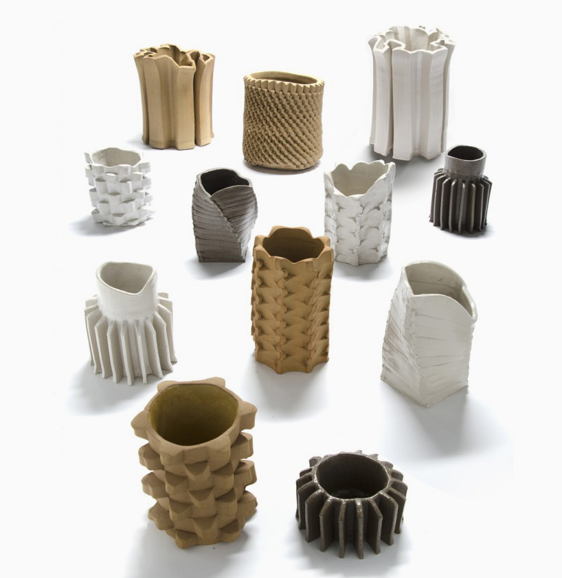 studio floris wubben crafts ceramics using extruders, hammers and fire