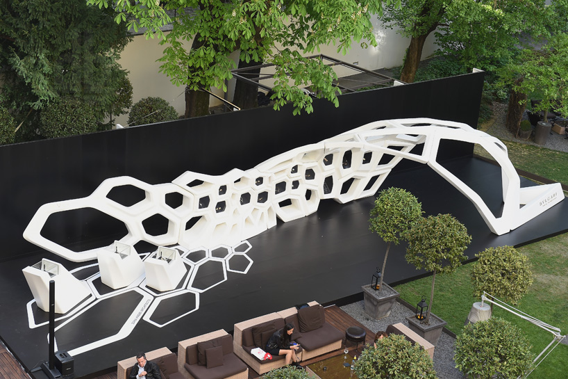 zaha hadid bulgari serpenti installation milan design week designboom