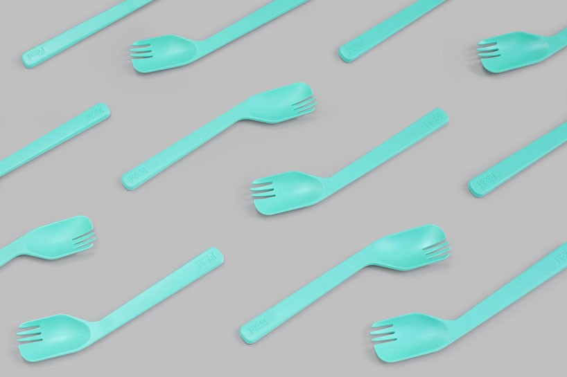 map reinterprets the spoon, fork and knife into one tritensil for fortnum & mason