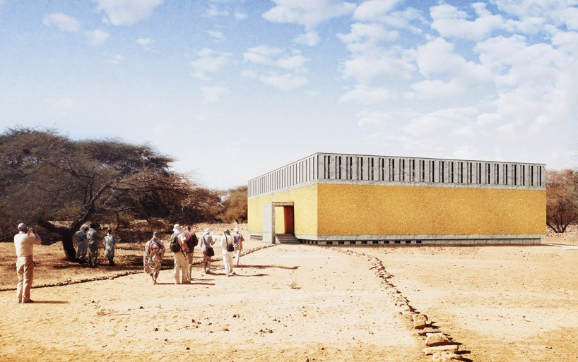 kéré architecture to protect sudanese ruins with clay and stone shelter