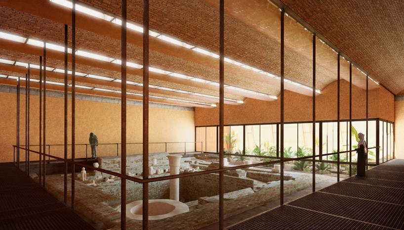 francis kere architecture meroe royal baths protective shelter meroe sudan northern africa designboom